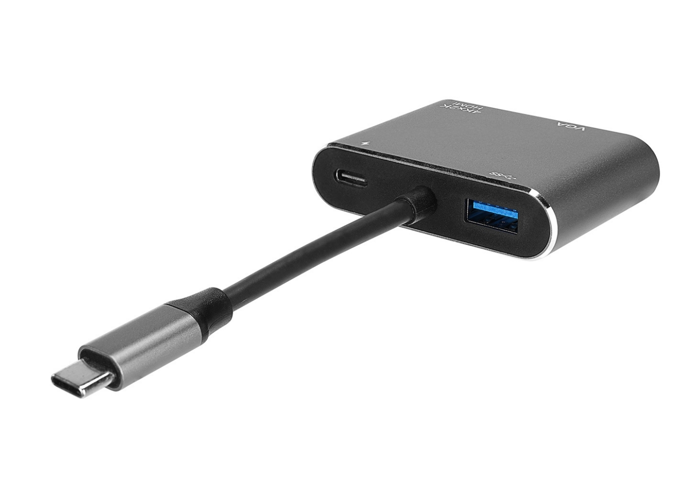 Bilişim Burada PL-5565 4 in 1 Type C to, PD+HDMI+VGA+USB3-0 Çevirici Hub Adaptör Çevirici